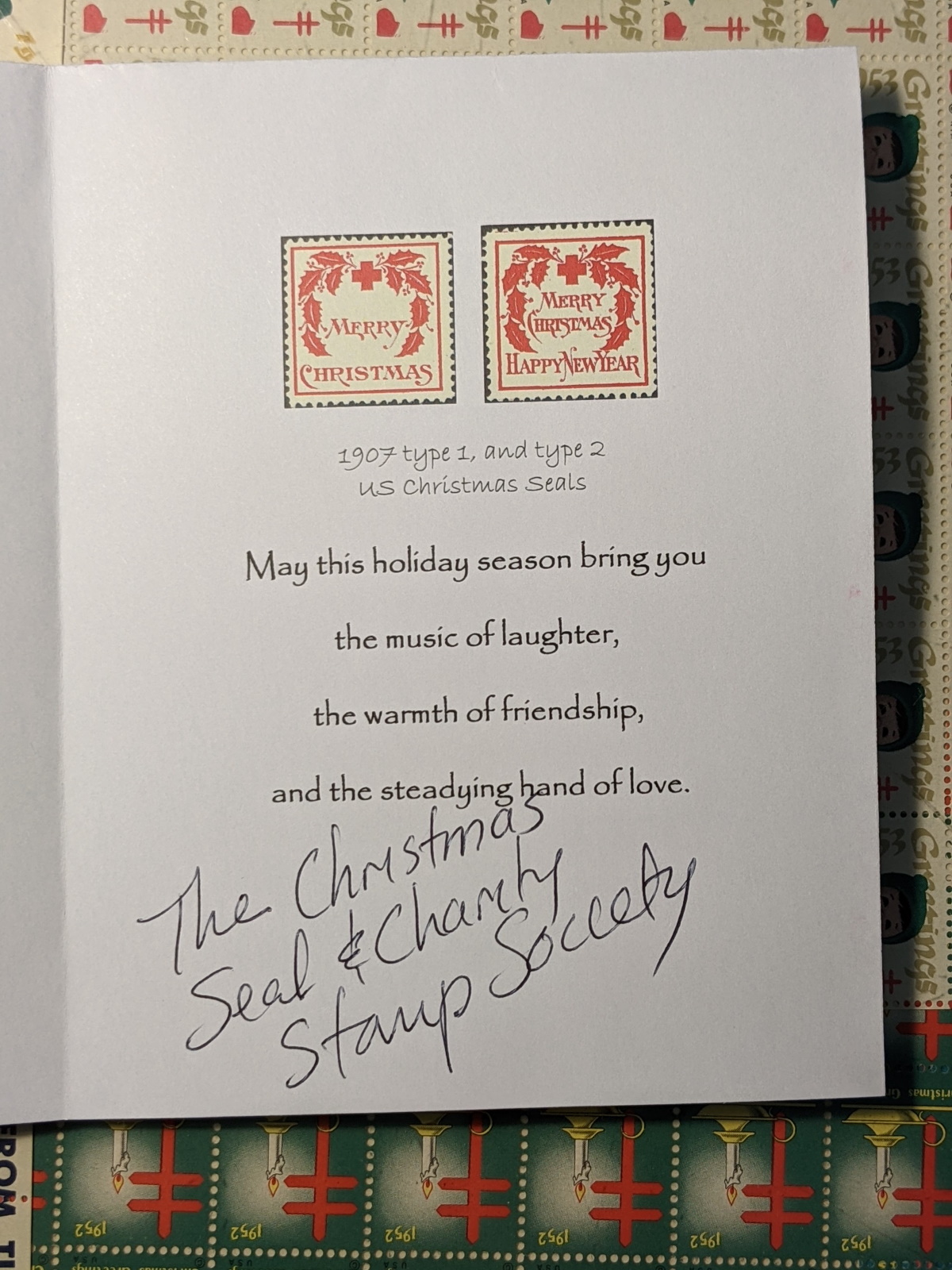 Merry Christmas From The CS CSS The Christmas Seal Charity Stamp merry-christmas-from-the-cs-css-the-christmas-seal-charity-stamp